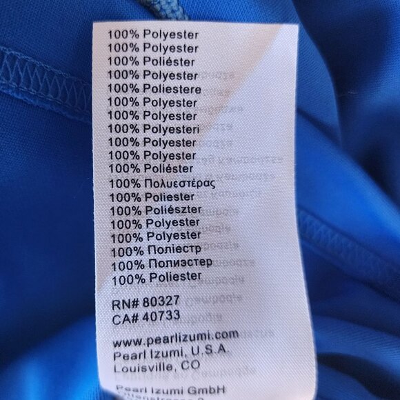 Pearl Izumi Select Series 3/4 Zip Blue Long Sleeve Cycling Jersey Mens XL - Picture 9 of 12